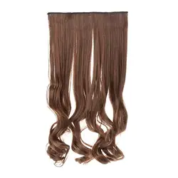 5 клипов прокрутки рулон утолщение длинные вьющиеся шелковые волосы кусок высокой температуры волокна