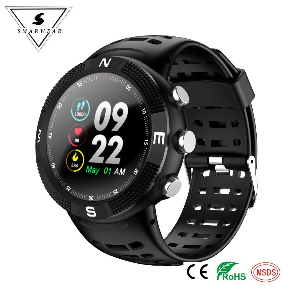 

F18 Smartwatch IP68 Waterproof Sports GPS Outdoor Smart Watch Call Message Reminder Pedometer Sleep Monitor Wristband Bracelet