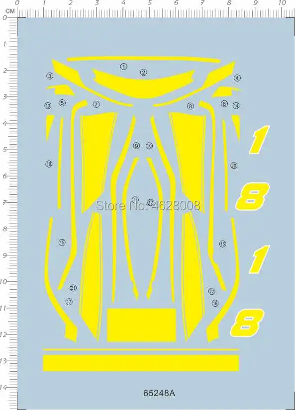 

1/24 Ferari FXX K 1 & 8 Model Kit Water Decal