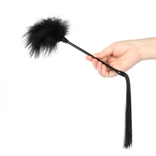 Double Head Feather Spanking Sex Whip Paddle SM Slave Bondage Flirting Flogger Sex Whip Adult Sex Toys For Women Men Adult Games