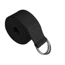 D-кольцо Регулируемый хлопок эластичный ремень для йоги 3,8 см/1,5 дюймов тренировочные женские Ремни Пояс для тренировки ног фитнеса ремни для упражнений