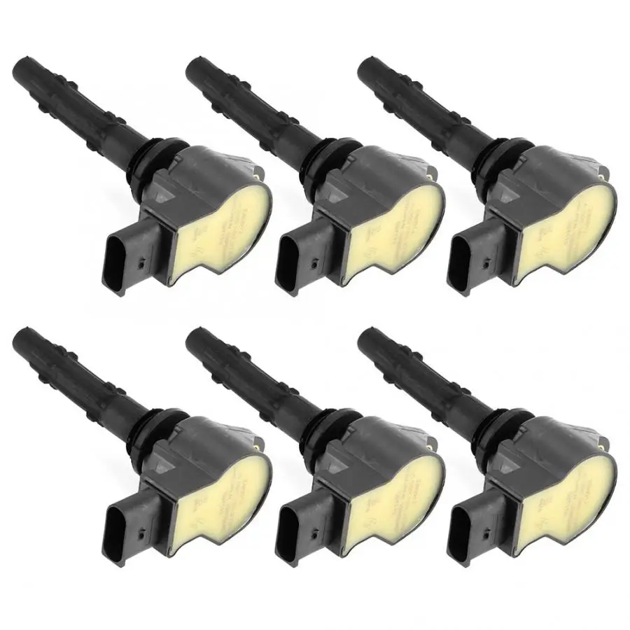 6 piezas bobinas de encendido se adapta para Mercedes-Benz C230/C280/C300/C350/CL550 2729060060 encendido bobina de conectores del sistema de encendido 6 piezas bobinas de encendido se adapta para Mercedes-Benz C230/C280/C300/C350/CL550 2729060060 encendido bobina de conectores del sistema de encendido