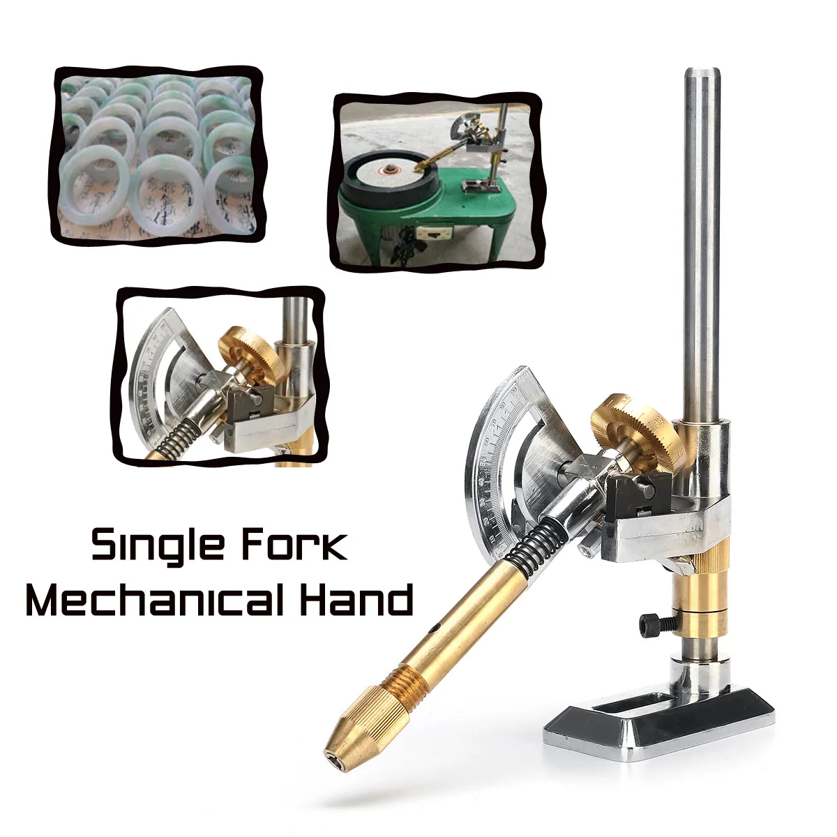 12/24/36/48/60/72/84/96 Jade Grinding Polished Faceted Manipulator Gem Faceting Machine Jewel Angle Polisher Fork Wheels Handle