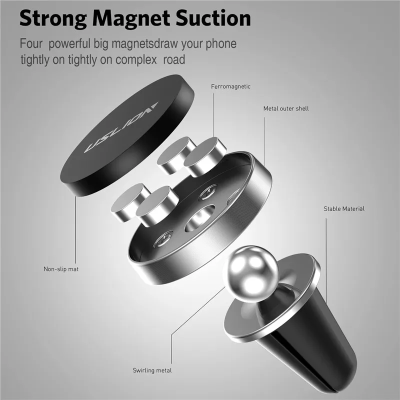  Magnetische Magnetische Telefon Halter Auto Für iPhone X XS MAX Air Vent Halterung Halter Für Telef