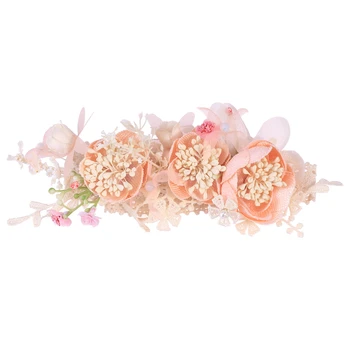 

1pc Bridal Headband Sweet Exquisite Lace Flower Hair Hoop Hair Band Headpiece for Wedding Birthday