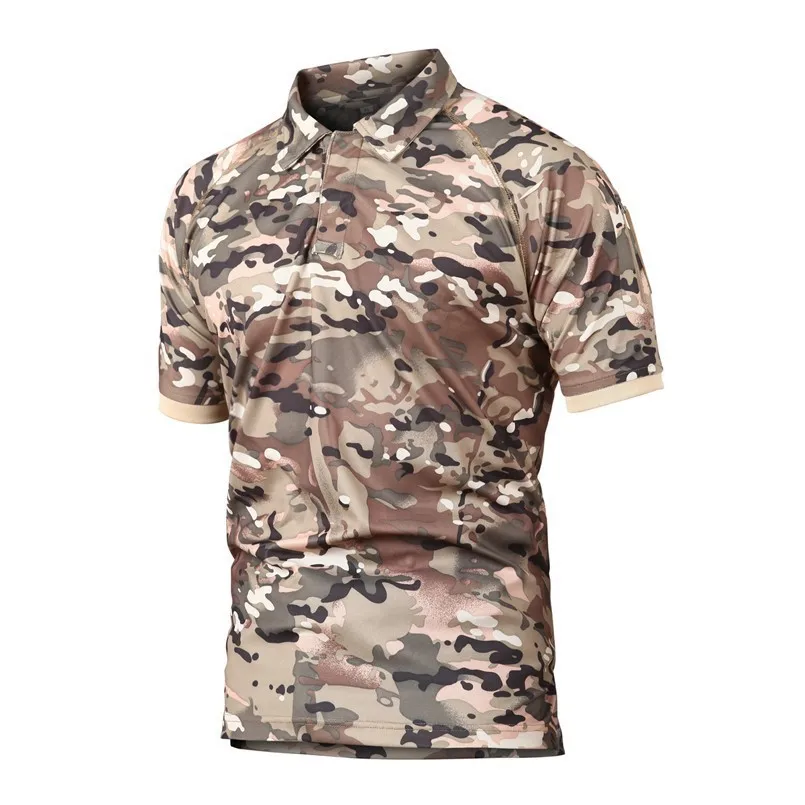 Billig Sommer Armee Kampf Camouflage T Shirt Mann Taktische Militärische Coolmax Schnell trocknend Kurzarm Shirts Atmungsaktive Soldaten Uniform