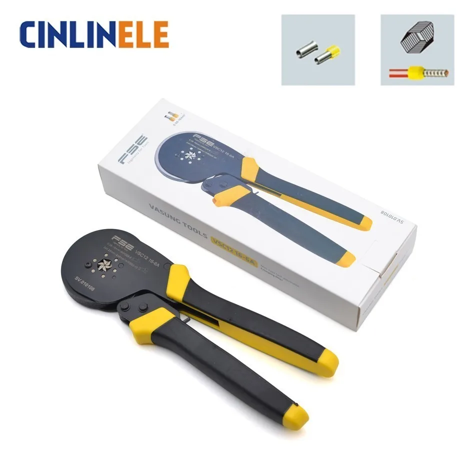 

0.08-16mm 28-5AWG High Quality Precision Wire Connector Crimp Pliers VE Tube Bootlace Terminal Tool VSC12 16-6 HSC8 6-4 6-6 FSE