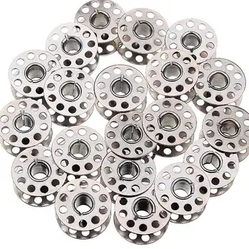 

KiWarm 20pcs 20x9mm Sewing Machine Bobbins Fastenings Sewing Machine Bobbins Spool Metal Case For Sewing Machine Accessories