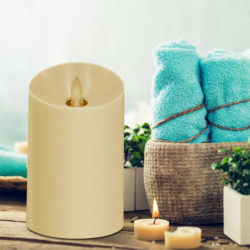 

Adoolla Home Mini Humidifier Simulate Candle Shape Aromatherapy Air Essential Aroma Oil Diffuser Mist Maker