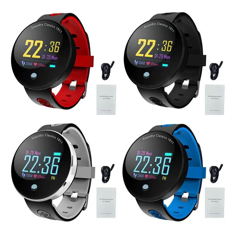 

Q8-VO Multi-language Color Screen Waterproof Smart Bracelet Supports Step Counting Heart Rate Monitoring Fast Shippng