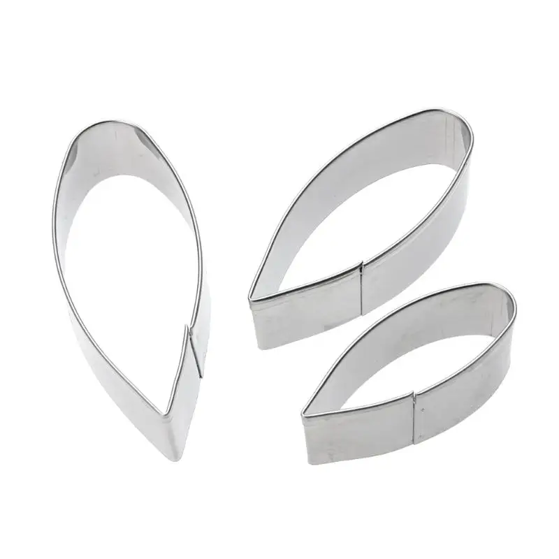 

3 Pcs Stainless Steel Metal Cake Mold Daisy Flower Petal Fondant Paste Cookie Cutter Biscuit Christmas Cake Mold Decorating Tool