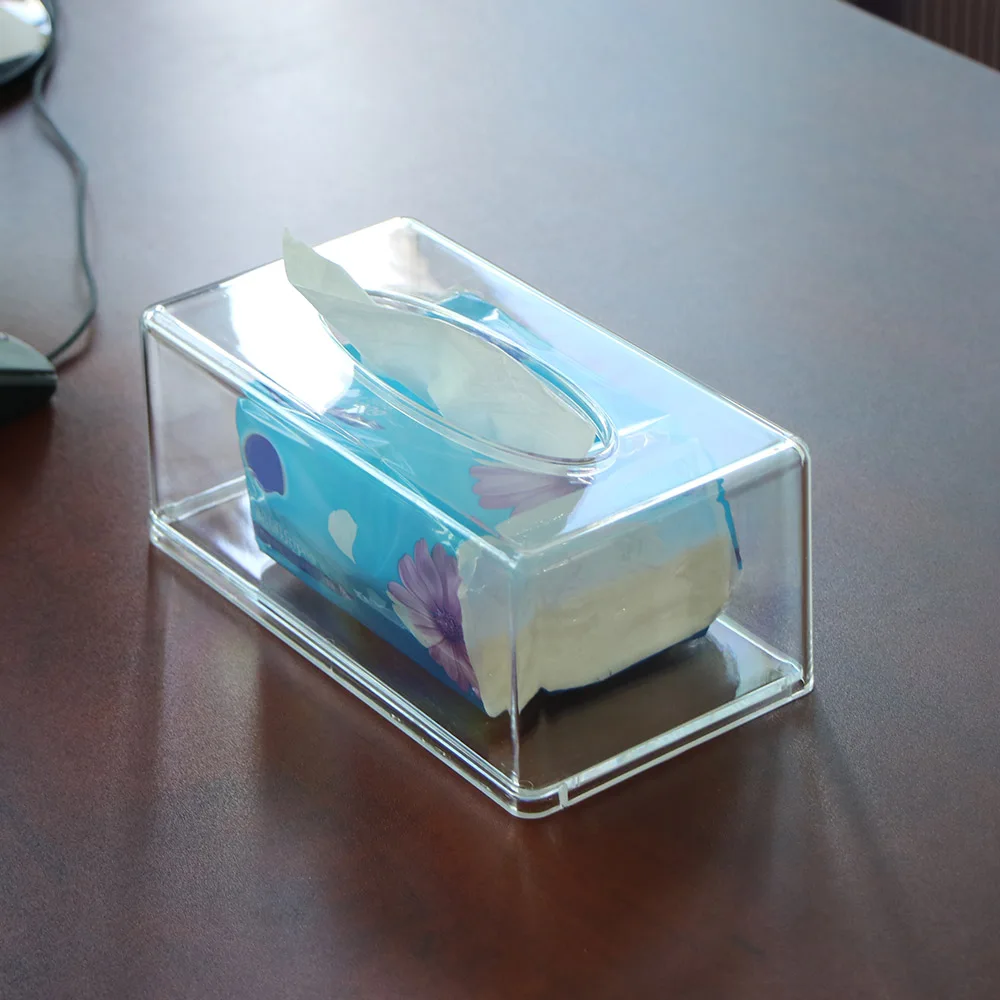 

Tissue Boxes Creative Retro Transparent Bath/Toilet Paper Tissue Container Tissue Boxes for Home Kitchen Houseware Home Decor