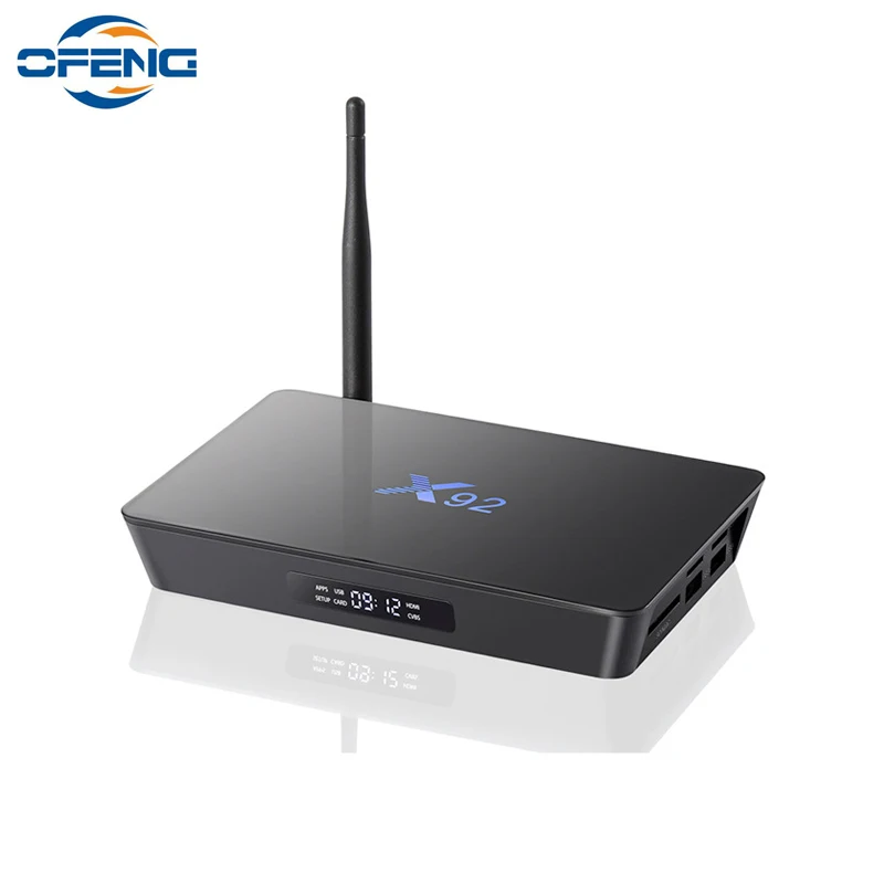 Смарт ТВ приставка X92 с восьмиядерным процессором Amlogic S912 5G Wi Fi 4K BT4.0 H.265