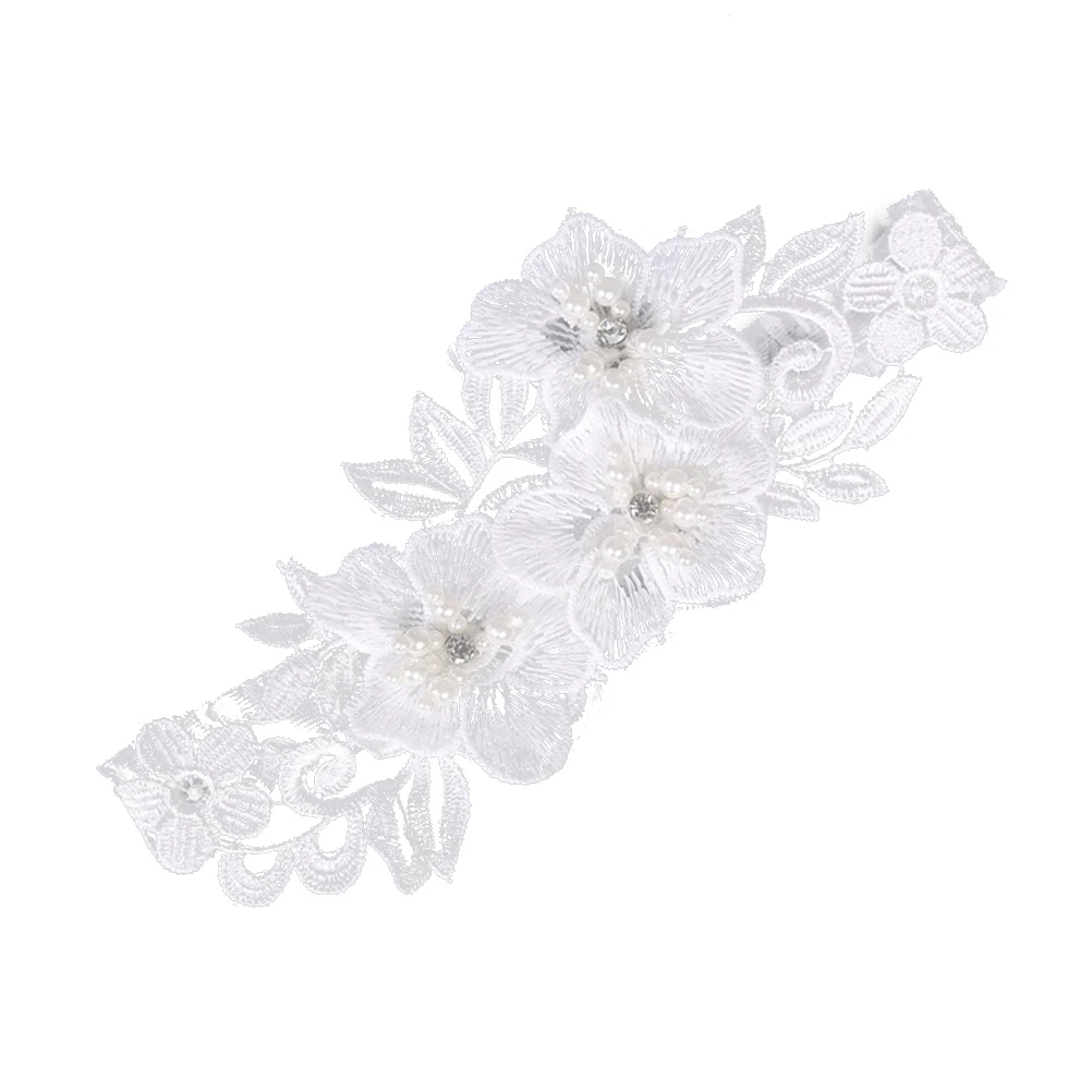 

1pc Elegant Bride Garter Lace Elastic Bridal Rhinestone Garter Belt Set Foot Decoration Accessories Bride Garter Belt