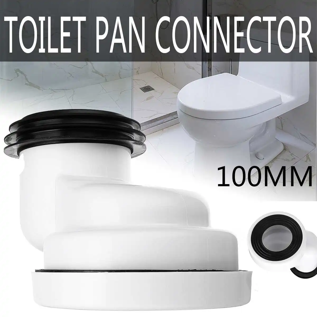 100 مللي متر PVC مرنة السباكة خراطيم 90 درجة L عازمة المرحاض النزوح جهاز WC النفايات عموم موصل استنزاف الأنابيب كيت