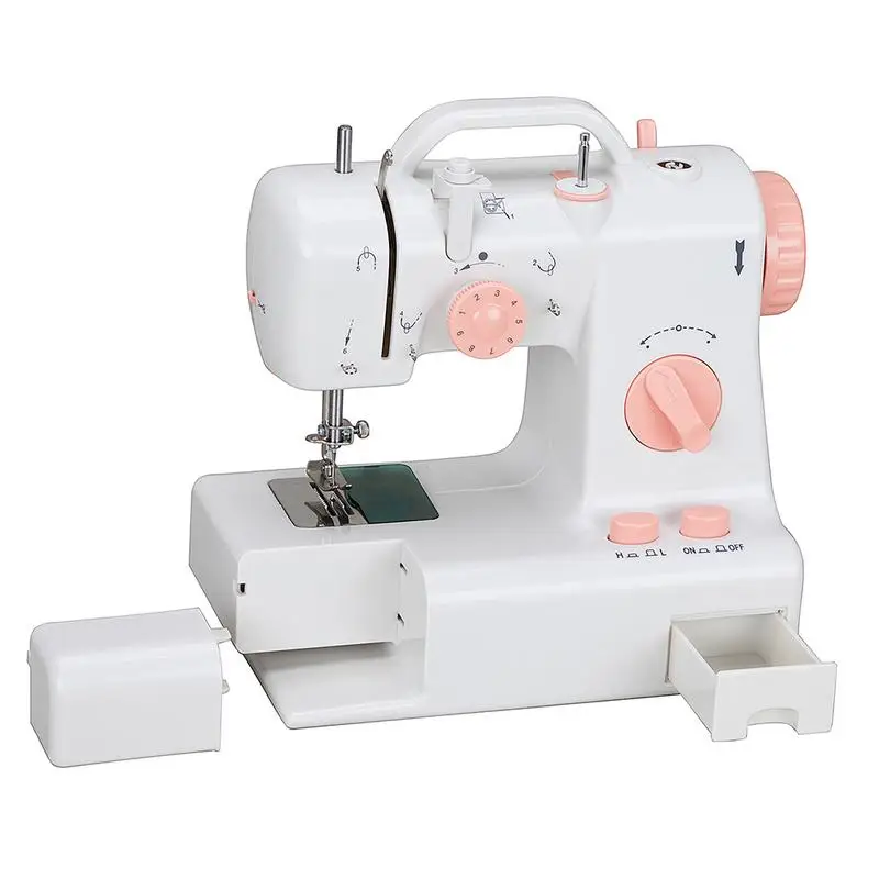 

Sewing Machine Lighted Tangential Knife Reverse Sewing Trousers Tailor Sewing Machine EU/UK/US Plug Mini Sewing Machine