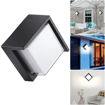 

12W Retro Wall Lamp Outdoor Waterproof European Lamp Led Wall Lamp Balcony Outdoor Light Wall Garden Lamp Round/Square 85-265V