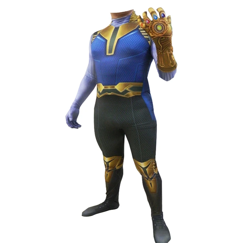 Maschera thanos Carnevale Bambino con luci super eroi Maschera