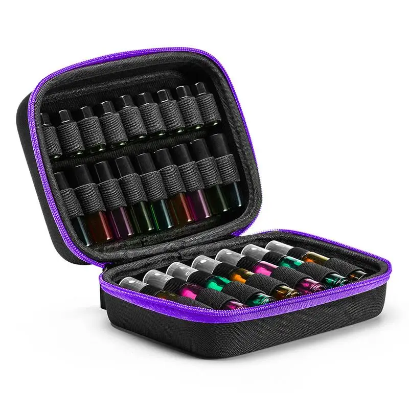 

19 Grid Portable Oil Storage Bag EVA Essential Oil Storage Package For 5ML 10ML 15ML Roll-on Bottles Dropping Bottles