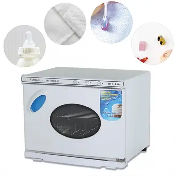 

25L Electric UV Light Sterilizer Hot Sterilizer Cabinet Manicure Towel Warmer Salon Makeup Disinfection Cleaning Tool