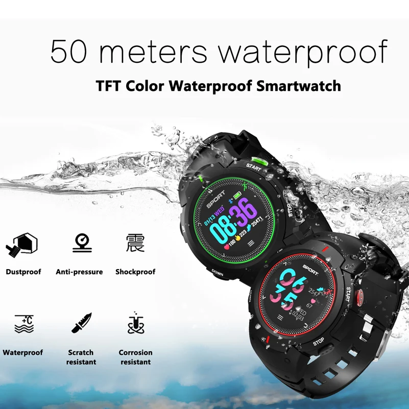 

GZDL Bluetooth Sport Smartwatch Waterproof Fitness Pedometer Heart Rate G-sensor Men Wristwatch Wristband WT8271