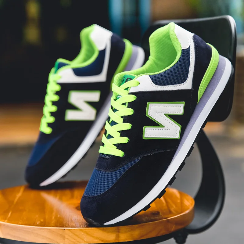 

2019 New Men Sport Shoes Balance Air Breathable Sneakers For Men Mesh Walking Shoes Male Lace Up Tenis Running Shoes Zapatillas
