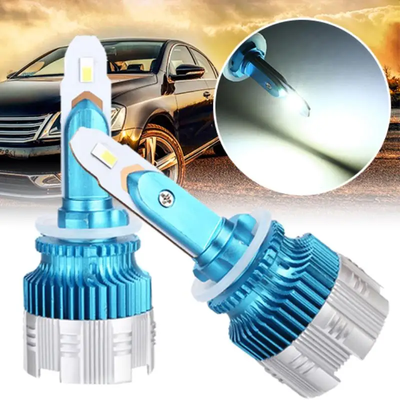 

Car Light Source 2pcs Super Bright Mini LED Headlight Head Lamp Bulb 880 881 60W 6500K 3000lm Waterproof
