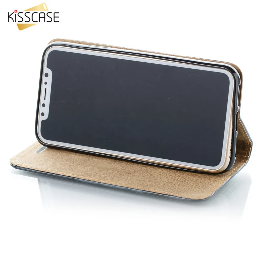 Чехол KISSCASE для A3 A5 A7 J3 J5 J7 2016 2017 кожаный флип чехол Samsung Galaxy Note 9 8 S9 S8 Plus S7 S6 Edge чехлы