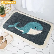 RFWCAK мультяшный Противоскользящий коврик для ванной комнаты, коврик для гостиной, спальни, детской комнаты, домашний декор