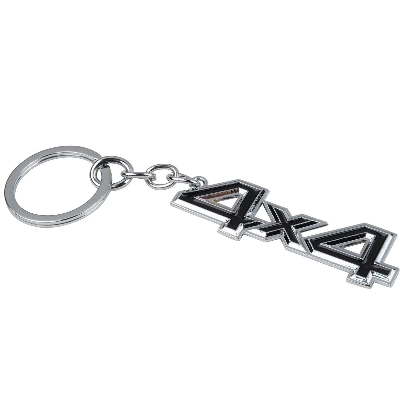 MAYITR Car Metal 4x4 Logo Key Chain Black Badge Emblem Key Ring Keyfob For Fiat BMW for Ford for