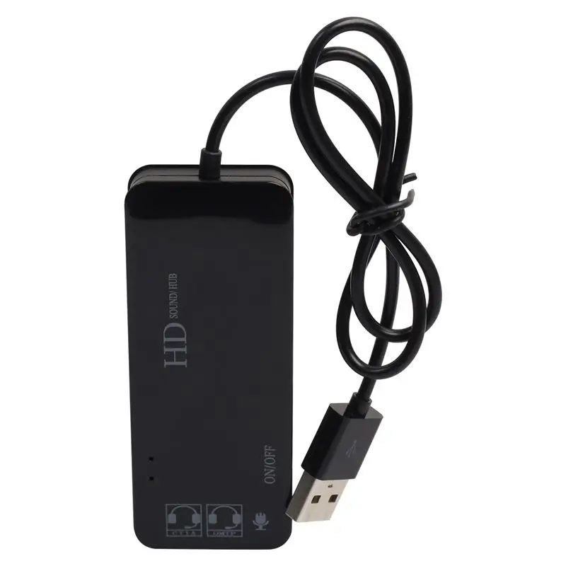 

USB2.0 hub + sound card 7.1 multifunction HUB sound card USB HUB sound card