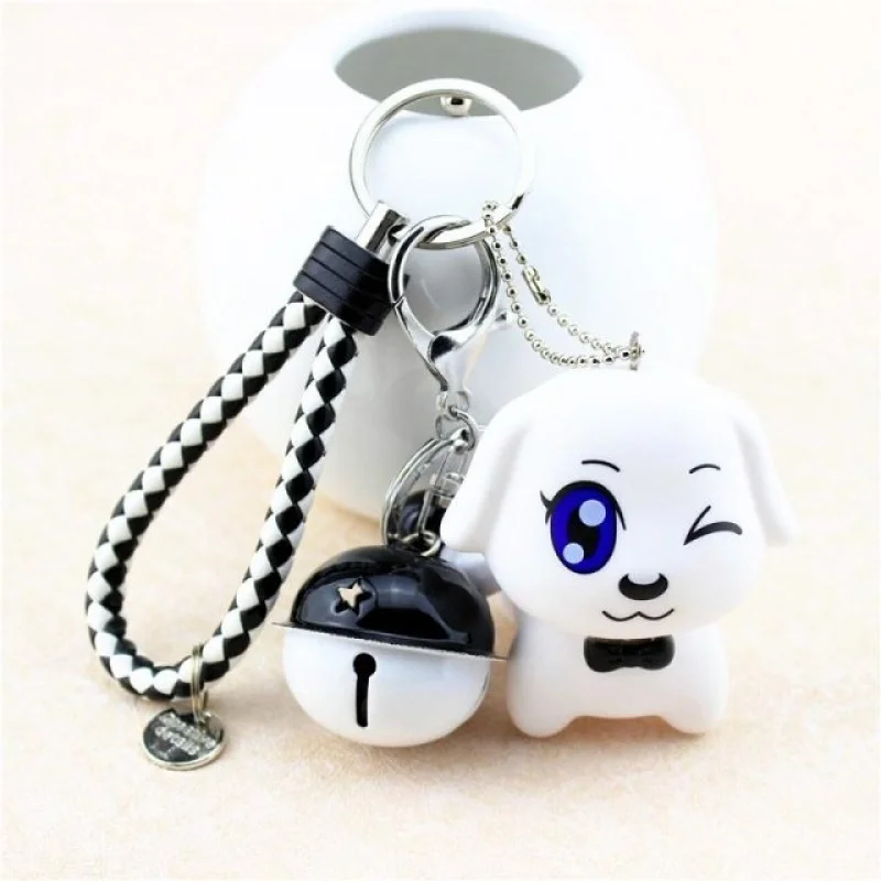 

Dead Rabbit Cartoon Cute Fasnion Bell Tag Dogs Keychains Pendants Keychain Chain Key Rings Women Child Gifts Lovely Plush SL116