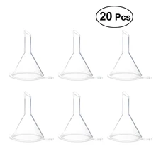 Портативная Маленькая прозрачная прочная пластиковая воронка общего назначения с широким горлышком для заполнения флаконов духов
