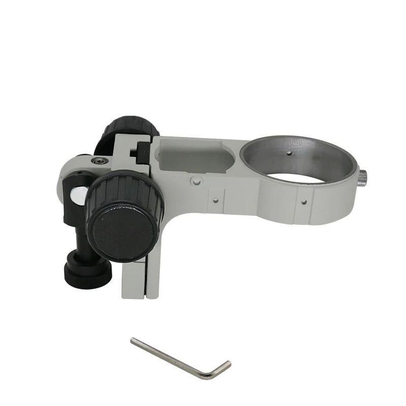 Industrial Adjustment Focus Arm Stereo Microscope Holder E Arm Head Holder Ring Arbor Stand Bracket Diameter 76 mm Accessories