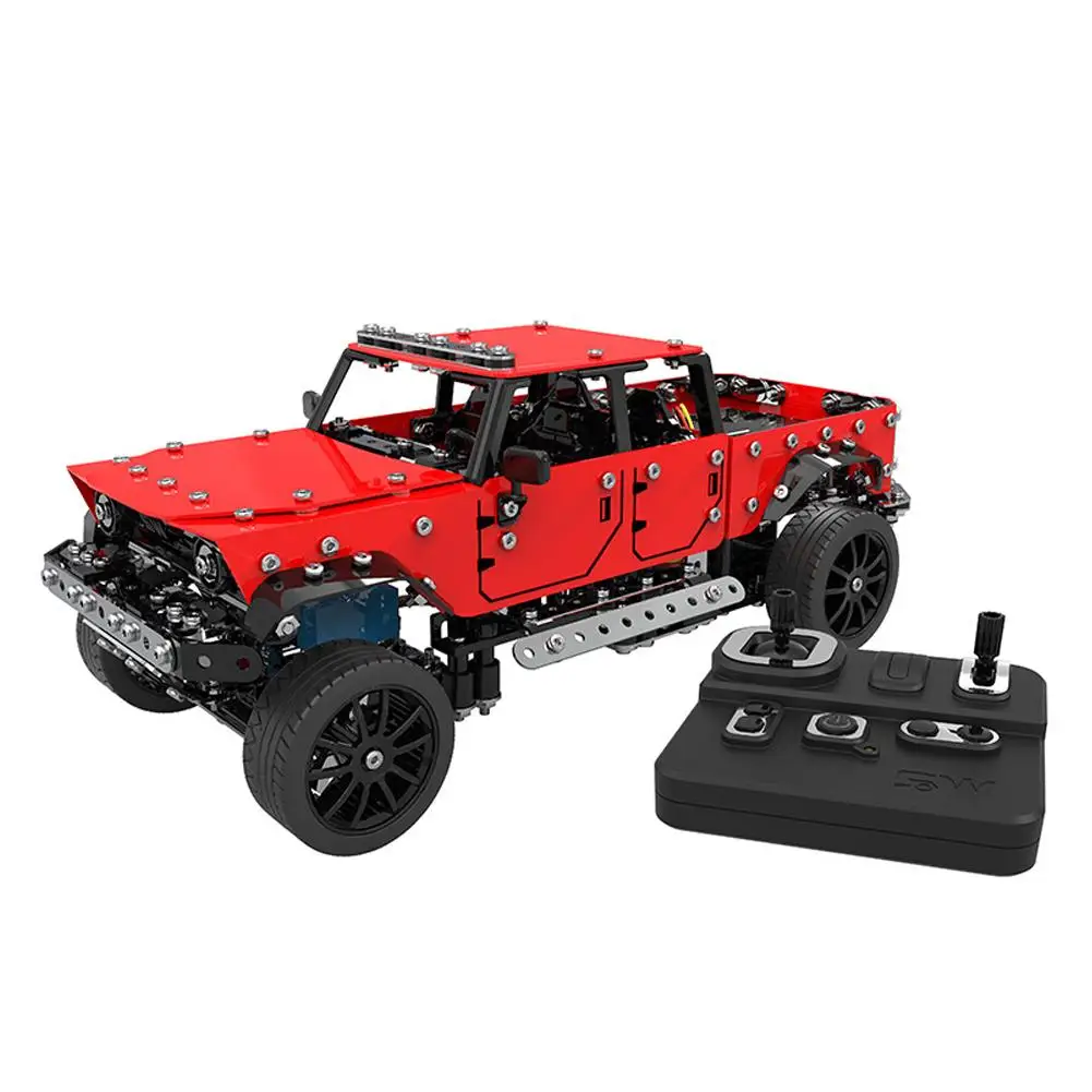 

DIY Simulation Car Toys Alloy Remote Control Car Educational Puzzle Detachable Assembled RC Cars Toy