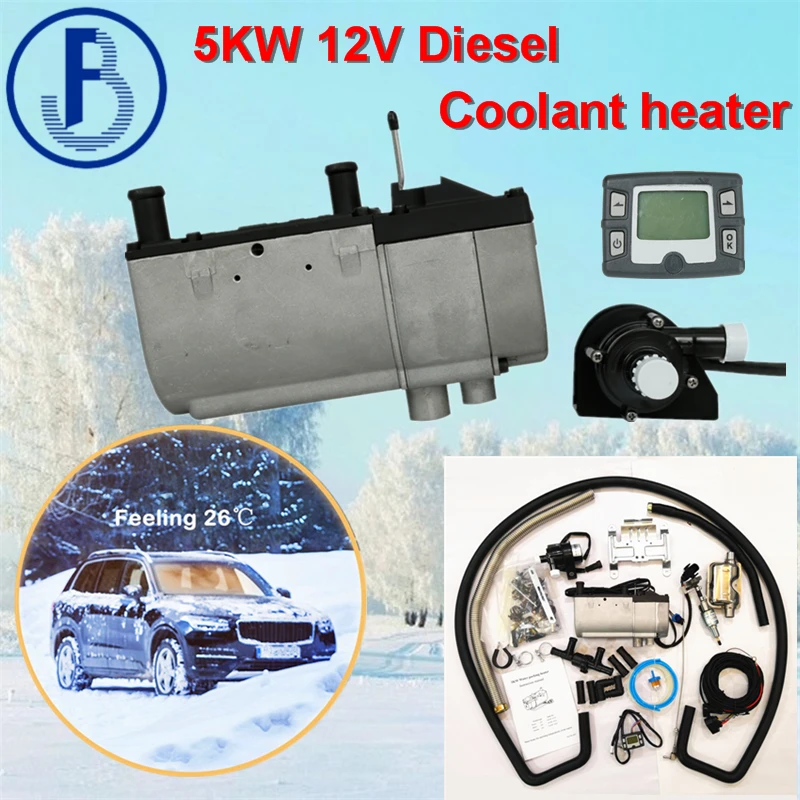 2018 Newest 5KW 12V Diesel Liquid Parking Heater Universal Car Heater
