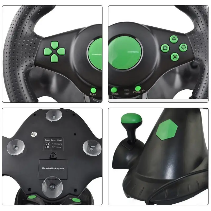 Для XBOX 360 для ПК игры гоночный руль USB компьютера вибрации|Игровые рули| |