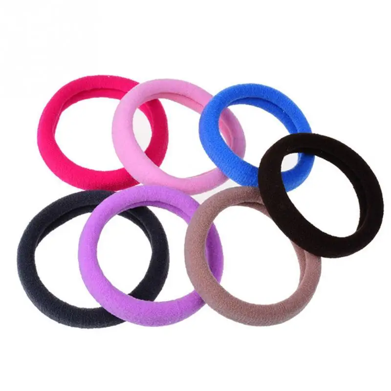 

50 Pcs/set Drop Shipping hair Accessories Colorful Child Kids Hair Holders Cute Rubber Hair Band Elastics Girl Charms Tie Gum #5