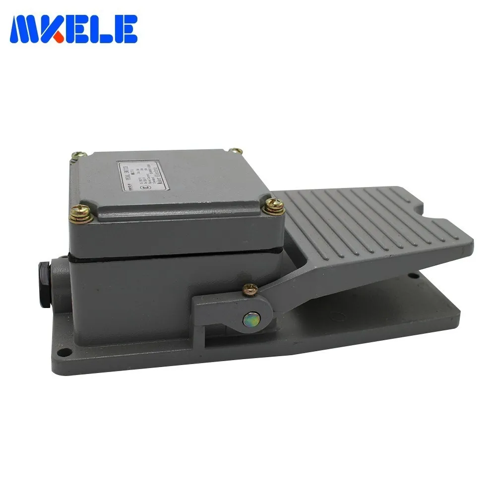 

Cable Gland Black Wired MKLT-3 Momentary High Frequency Foot Switch Pedal Aluminum Alloy 50-60Hz Plastic