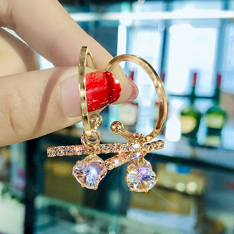 

FYUAN Big Zircon Geometric Dangle Earrings for Women 2019 Bijoux Exquisite Gold Color Round Crystal Drop Earrings Jewelry Gifts