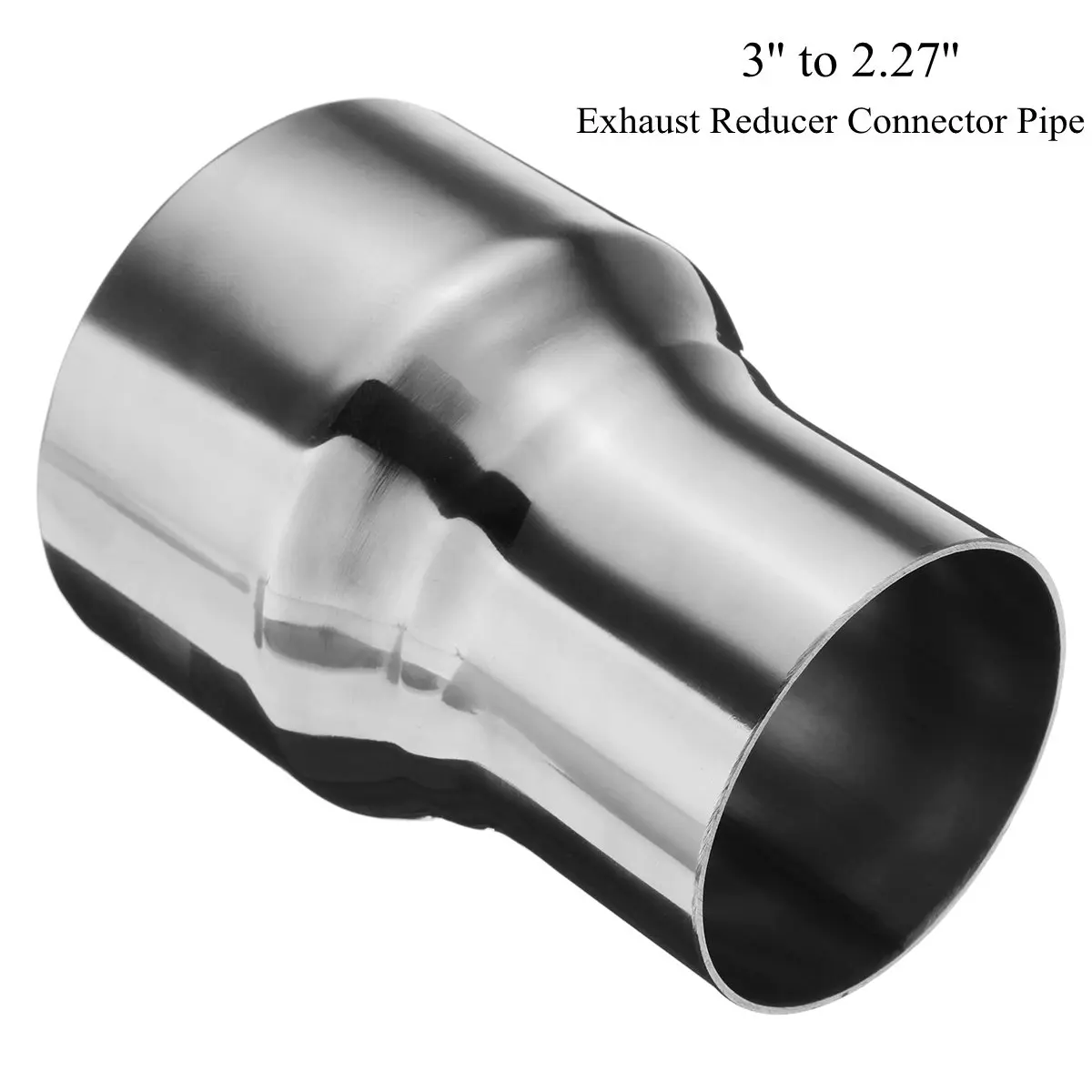 " до 2,27" Нержавеющая сталь выхлопной Редуктор Соединитель трубы Столярный ремонт 76,2 мм до 57,6 мм