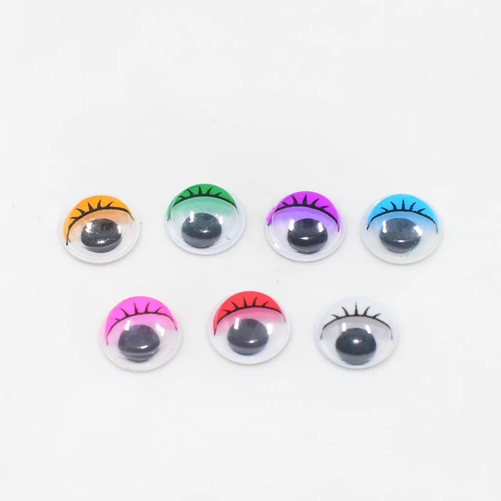 Фитиль 168 штук Пластиковые самоклеящиеся липкие Wiggle Eyes разные цвета 12 мм DIY