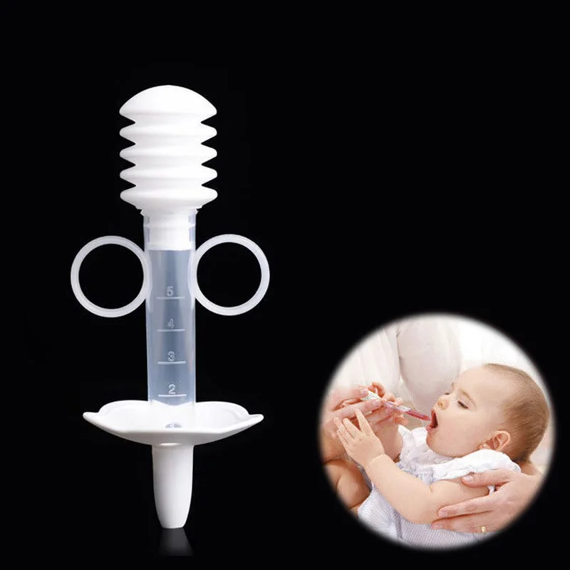 New Infant Needle Type Tool  Baby Care Untensils Syringe Medicine Feeder with Scale Measuring Cup Anti Choking YJS Drops