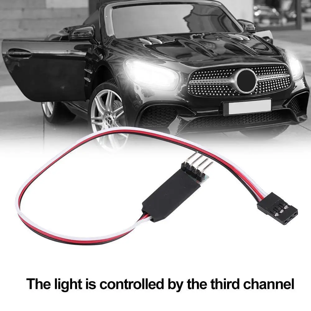 

Light Switch System Extension Cable Control 2 Sets of LED light All 3CH RC Car