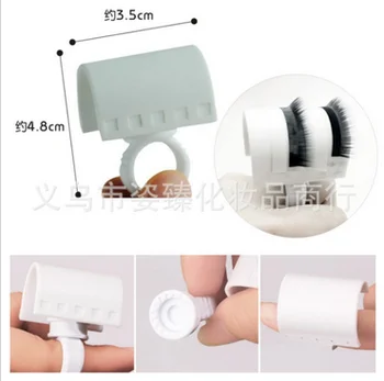 

200pcs New Eyelash Glue Ring Adhesive Fake Eyelash Extension Pallet Holder Set Makeup Kit Tool fashion