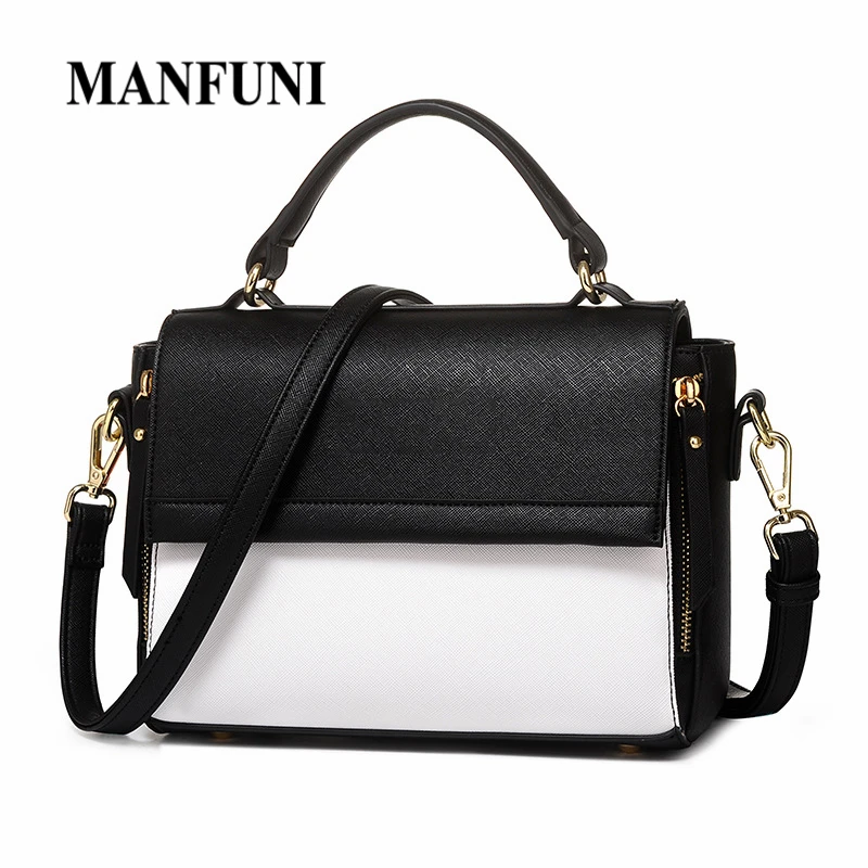 

Women's Chain Strap Crossbody Bag Panelled 2018 New fashion Simple Flap Trend Females Handbags Mini Female Shoulder Bag Handbags
