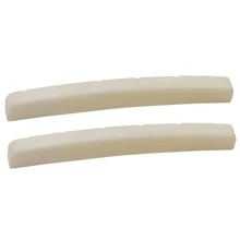 2x изогнутая слоновая кость щелевая Кость Гайка для Fender Stratocaster Tele Guitar Bridge Saddle Nut