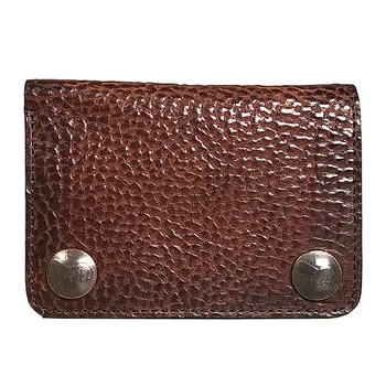 

Retro vegetable tanned Men short wallet first layer cowhide simple men's handmade short clip card holder purses wallet