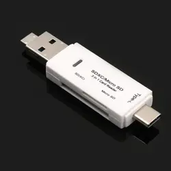 Card Reader адаптер 3in1 USB3.1 USB-C TF Тип C SD для ноутбука Macbook настольный компьютер