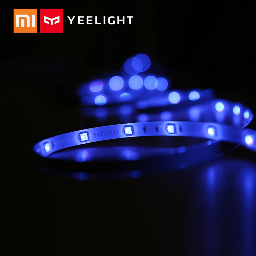 

Xiaomi Yeelight Smart Light Strip RGB LED 2m Ambient Light WiFi Phone App Control Adjustable Dimmable for Home Party Decoration